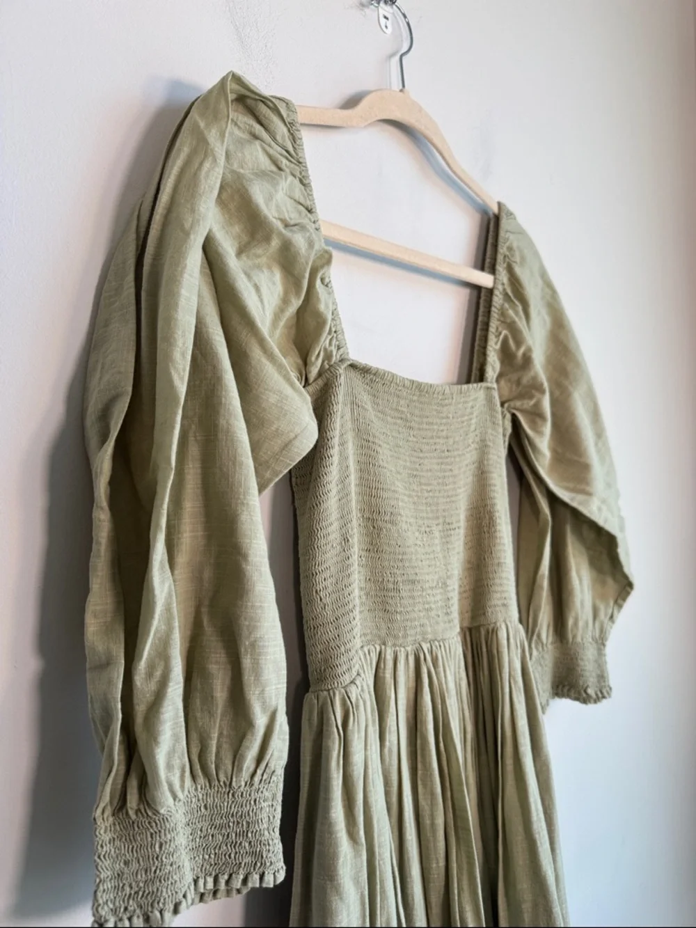Free People Perfect Storm Midi Dress in Green - M - Picture 5 of 7